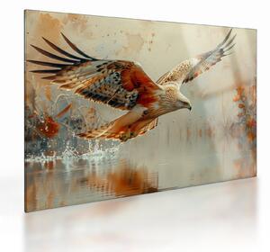 Üveg kép - Ragadozó madár (70x50 cm)