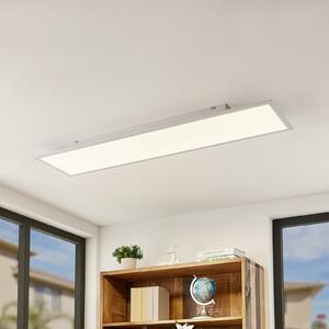 Lindby LED panel Quais, 30 x 120 cm, fehér, alumínium, 4,000K