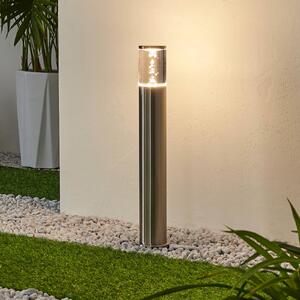 Lindby LED talapzati lámpa Belen, rozsdamentes acél, Modern