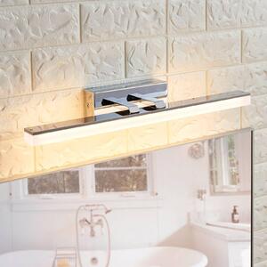 Lucande LED fürdőszoba fali lámpa Julie, 46cm, króm, fém, IP44, Fürdőszoba, Modern