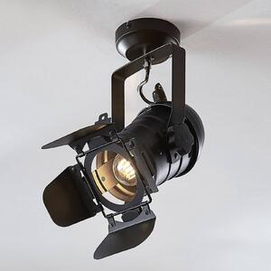 Lindby mennyezeti spotlámpa Tilen, 1 lámpás, fekete, fém, 38cm