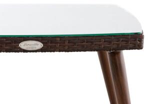 Leighton asztal barna-mályva