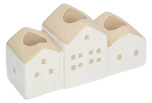 Hauses Gyertyatartó 13x5x7cm fehér