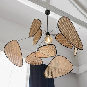 MARKET SET lógó világítás Screen XL, 60 cm, természetes, rattan, dimmelhető, Világos fa, Nappali / Étkező, Fa, Dizájn