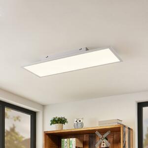 Lindby LED panel Quais, 80 x 30 cm, fehér, fém, 4,000K
