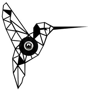 Colibri fali lámpa, fekete