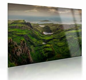 Üveg kép - Quiraing, Skócia (70x50 cm)