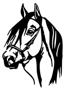 Fém fali dekoráció, horse, 40x55 cm