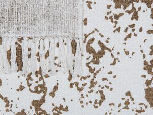 Bézs és barna pamut ágytakaró 130 x 180 cm PAZARYERI