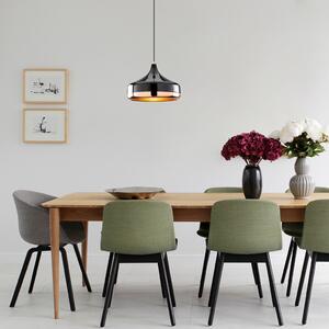 Yıldo 253-S fekete-réz fém függőlámpa, Ø36 cm