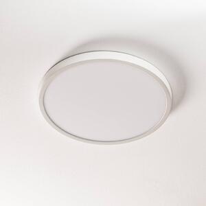 ORION Ultra lapos LED mennyezeti lámpa Lero Ø 40 cm, dimmelhető, Fehér / opál, Nappali / Étkező, Alumínium, Modern