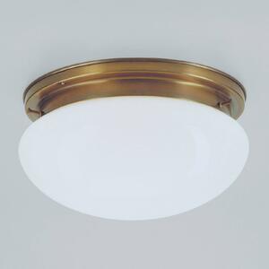 Berliner Messinglampen Klasszikus mennyezeti lámpa Harry, Ø 30 cm, dimmelhető, Sárgaréz / arany, Nappali / Étkező, fém, Antik