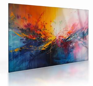 Üveg kép - Színes absztrakció (70x50 cm)