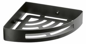 GEDY 247914 Smart sarokpolc zuhanyzóhoz, 21 x 4,5x 21 cm, fekete matt