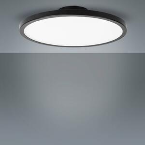 LIGHTME LED mennyezeti lámpa Aqua Ø 30.2cm fekete, Fekete, Fürdőszoba, Alumínium, Modern