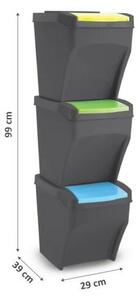 Recykle BIN 3x 25 literes szelektív hulladékgyűjtő kuka