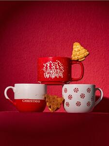 Sinsay - Karácsonyi kőedény bögre „Merry Christmas” felirattal - piros