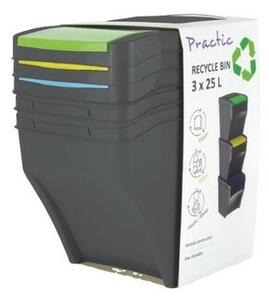 Recykle BIN 3x 25 literes szelektív hulladékgyűjtő kuka