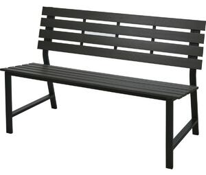Atlanta kerti fémpad, 125 x 60 x 81 cm ,polywood