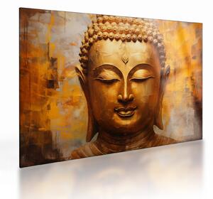 Üveg kép - Buddha, olajfestmény (70x50 cm)
