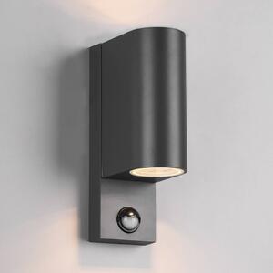 Trio Lighting Roya kültéri fali lámpa 2 izzós kerek antracit, dimmelhető, Fekete, Alumínium, Modern