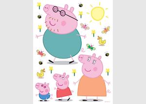 Öntapadós dekoráció Peppa Pig Classic, 65 x 85 cm,65 x 85 cm