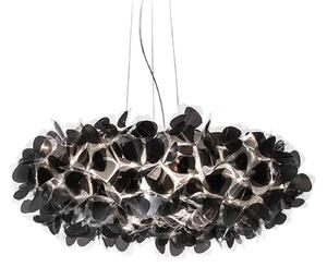 Slamp Clizia Mama Non lógó világítás, Ø78 cm, fekete/átlátszó, dimmelhető, Fekete, Nappali / Étkező, Műanyag, Dizájn