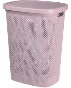 Szennyeskosár, 60 L, rózsaszín