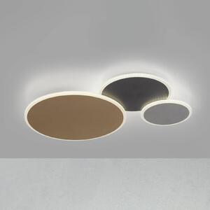 Q-Smart-Home Paul Neuhaus Q-Piato LED világítás 3 izzós, dimmelhető, Többszínű, Nappali / Étkező, fém, Modern