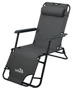 Cattara 13513 Comfort összecsukható nyugágy,antracit, 155 x 61 cm, 155 x 61 cm