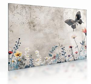 Üveg kép - Meadow betonban (70x50 cm)