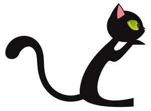 Fanastick Black Cat öntapadós matrica - Ambiance