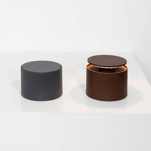 Zafferano Push-up újratölthető asztali világítás IP54 corten, dimmelhető, Barna / rozsda, Nappali / Étkező, Alumínium, Modern
