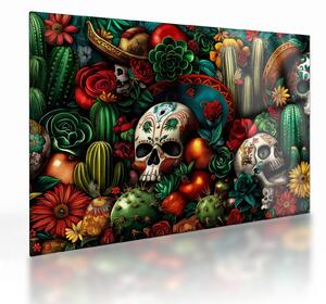 Üveg kép - Mexikói koncepció (70x50 cm)
