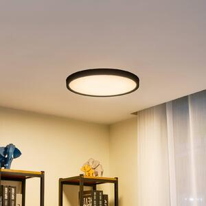 Lindby LED mennyezeti lámpa Pravin, Ø 50 cm, 3.000 K, fekete