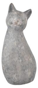 InDecor Kerámia Macska Meg szürke, 33 x 26 x 83 cm