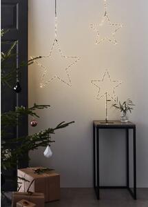 Fekete fénydekoráció karácsonyi mintával ø 30 cm Alpha – Markslöjd