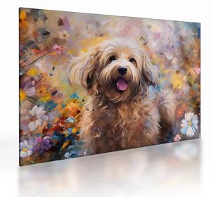 Üveg kép - Happy Dog II. (70x50 cm)