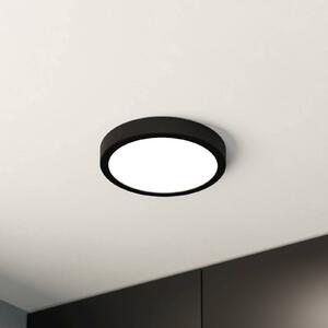 LED mennyezeti lámpa Fueva 5 IP44 3000K fekete Ø21cm
