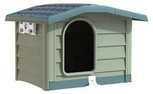 Kutyaház Bungalow zöld, 89 x 75 x 62 cm