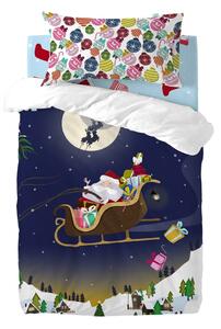 Merry Christmas gyerek pamut paplanhuzat és párna, 100 x 120 cm - Mr. Fox