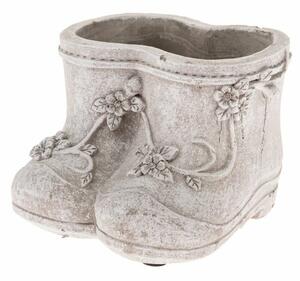 Beton virágtartó Cipők, 15,5 x 10,5 x 12,5 cm