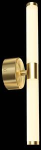 Maytoni LED fali lámpa Axis, arany színű, magasság 35,6 cm, Sárgaréz / arany, Nappali / Étkező, Alumínium, Modern