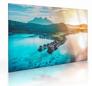 Üveg kép - Bora Bora (70x50 cm)