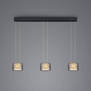 BANKAMP Grand Groove LED-es függőlámpa, háromlámpás