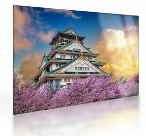 Üveg kép - Oszaka vára (70x50 cm)