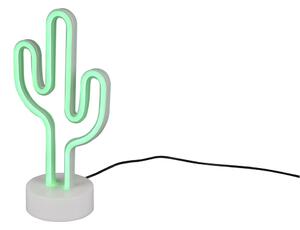 Fehér LED asztali lámpa (magasság 29 cm) Cactus – Trio