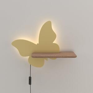 Sárga gyerek lámpa Butterfly – Candellux Lighting
