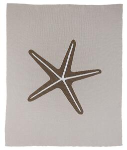 Szürke pamut babatakaró Quax Starfish 100 x 80 cm