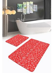 Piros fürdőszobai kilépő szett 2 db-os 60x100 cm – Mila Home